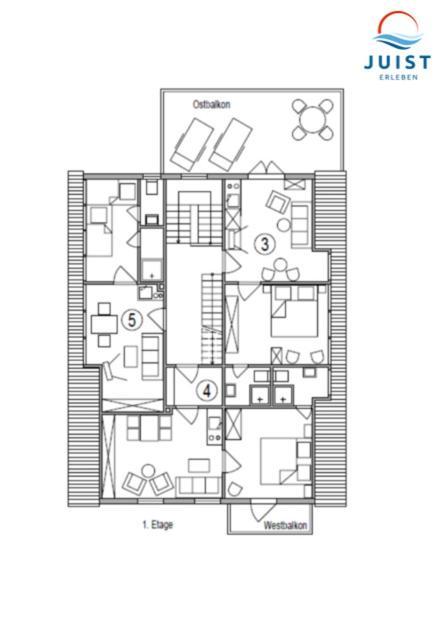Haus Deichgraf 174 - Wohnung 4 Đảo Đảo Juist Ngoại thất bức ảnh